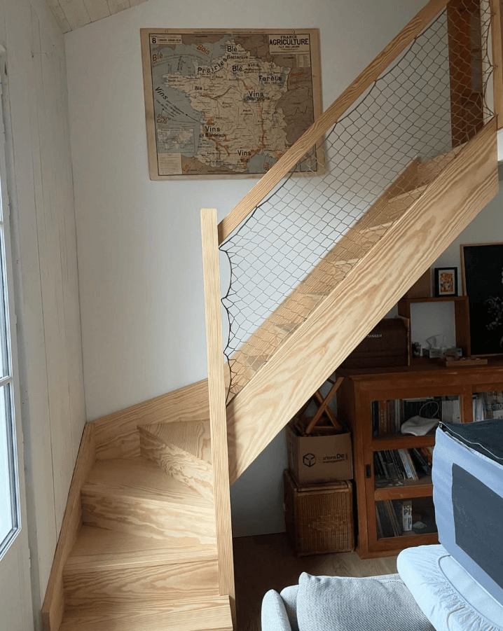 Escalier sur mesure en bois — conception et fabrication